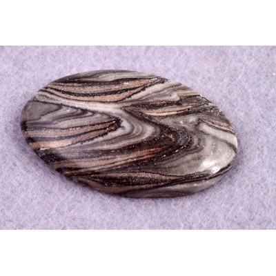 Kabošon Grey Crazy Lace č.7906 (36x22x6mm)