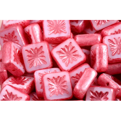 Ploškované čtverečky kiwi 10 mm č. 54