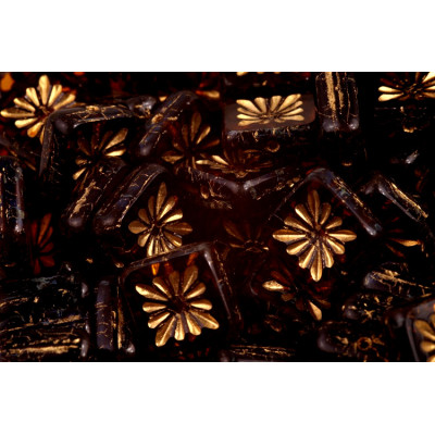 Ploškované čtverečky kiwi 10 mm č. 59