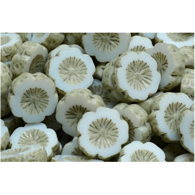 Ploškované korálky květ 14 mm č. 60