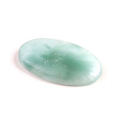 Kabošon Pectolite (zelený Larimar) č.8012 (36x20x6mm)