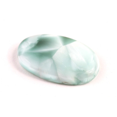 Kabošon Pectolite (zelený Larimar) č.8013 (36x22x7mm)