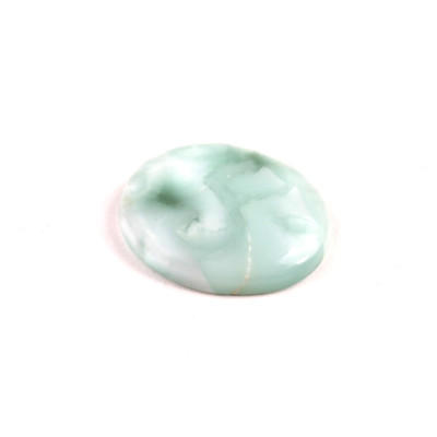 Kabošon Pectolite (zelený Larimar) č.8028 (25x19x5mm)