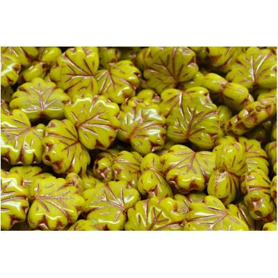 Korálky lístek č.5967 (13x11mm)