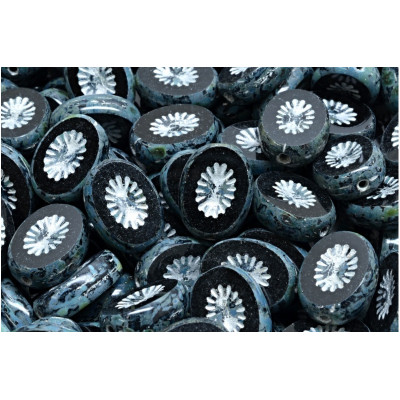 Ploškované Oválky Kiwi (14x10mm) č. 68