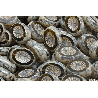 Ploškované Oválky Kiwi (14x10mm) č. 72