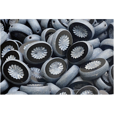 Ploškované Oválky Kiwi (14x10mm) č. 73