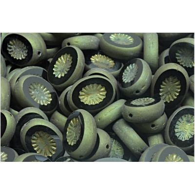 Ploškované Oválky Kiwi (14x10mm) č. 74