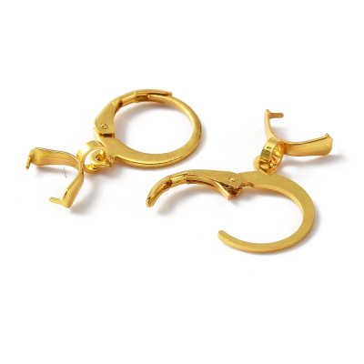 Naušnicové kroužky ocel se šlupnou zlaté