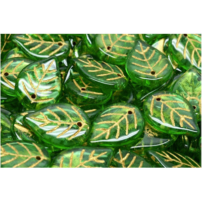 Korálky lístek č.2763 (18x13mm)