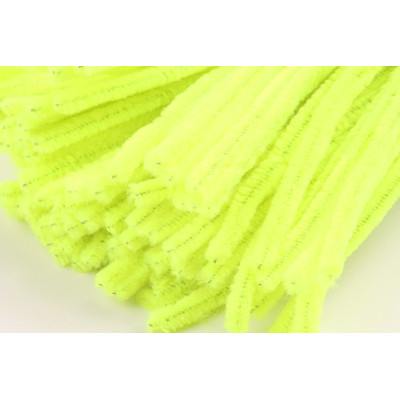 Chlupaté drátky žluté neon světlé č.32