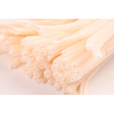 Chlupaté drátky pastelově oranžová č.34