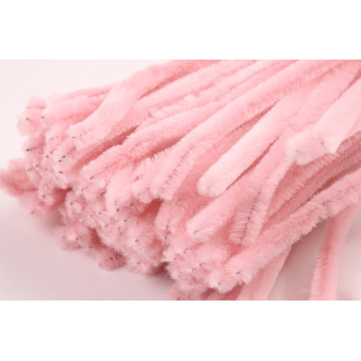 Chlupaté drátky pastelově růžová č.35