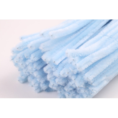 Chlupaté drátky pastelově modrá č.38