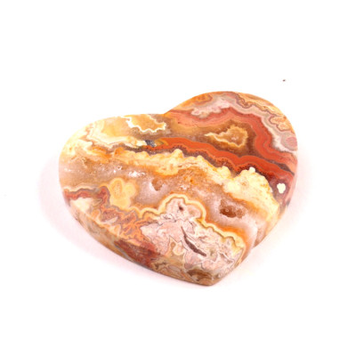 Kabošon srdce Crazy Lace Achát č.8054 (35x35x8mm)