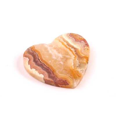 Kabošon srdce Crazy Lace Achát č.8058 (32x35x6mm)