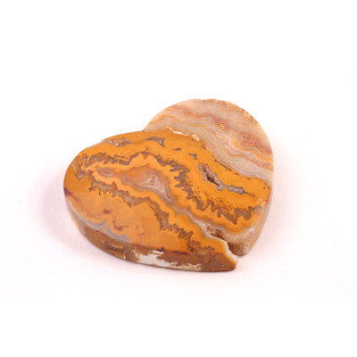 Kabošon srdce Crazy Lace Achát č.8061 (32x36x8mm)