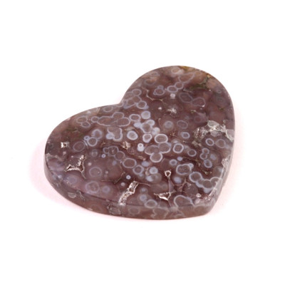 Kabošon srdce Hroznový Achát  č.8065 (35x43x7mm)