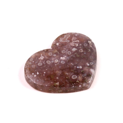 Kabošon srdce Hroznový Achát  č.8067 (32x39x6mm)