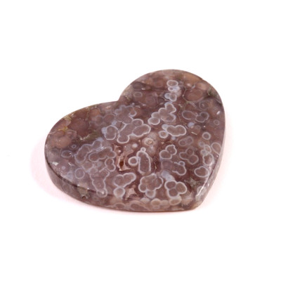 Kabošon srdce Hroznový Achát  č.8071 (34x41x7mm)