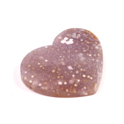 Kabošon srdce Hroznový Achát  č.8080 (37x44x7mm)