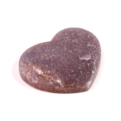 Kabošon srdce Hroznový Achát  č.8081 (35x44x7mm)