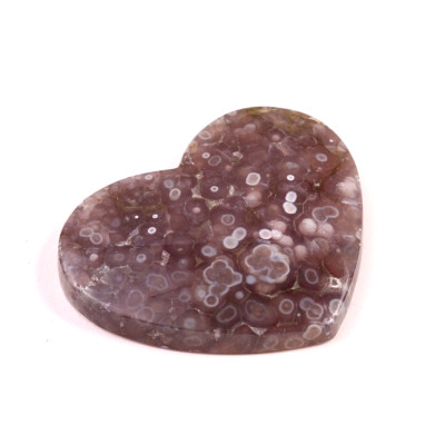 Kabošon srdce Hroznový Achát  č.8082 (36x44x7mm)