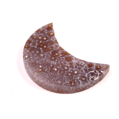 Kabošon měsíc Hroznový Achát  č.8084 (44x30x6mm)