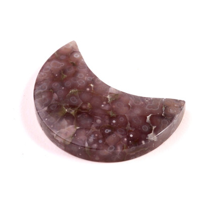 Kabošon měsíc Hroznový Achát  č.8086 (44x30x7mm)