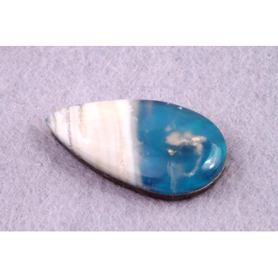 Kabošon Feather Opal č.8095 (33x17x7mm)