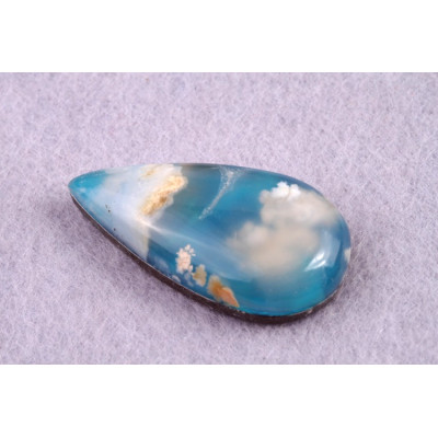 Kabošon Feather Opal č.8101 (33x17x8mm)