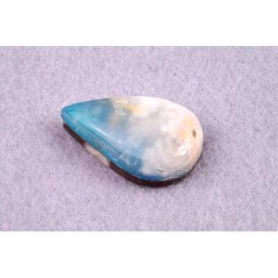 Kabošon Feather Opal č.8104 (26x16x8mm)