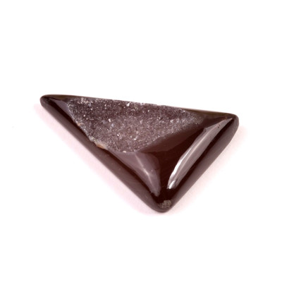 Kabošon Black Agate Druzy č.8139 (46x32x8mm)