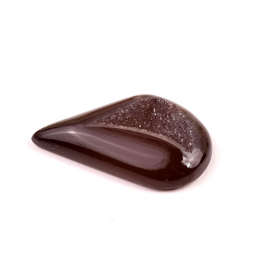 Kabošon Black Agate Druzy č.8144 (43x28x8mm)