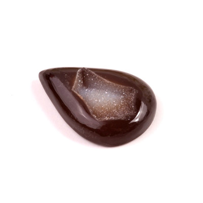 Kabošon Black Agate Druzy č.8146 (42x29x9mm)