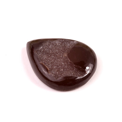 Kabošon Black Agate Druzy č.8148 (43x33x8mm)