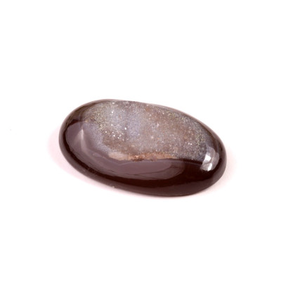 Kabošon Black Agate Druzy č.8149 (40x25x8mm)