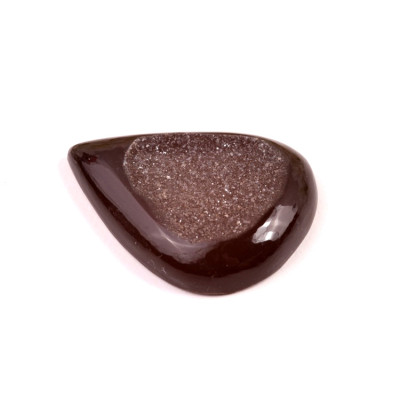 Kabošon Black Agate Druzy č.8150 (44x33x8mm)