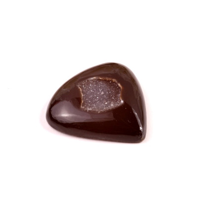 Kabošon Black Agate Druzy č.8153 (35x35x8mm)