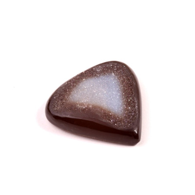 Kabošon Black Agate Druzy č.8156 (35x35x8mm)