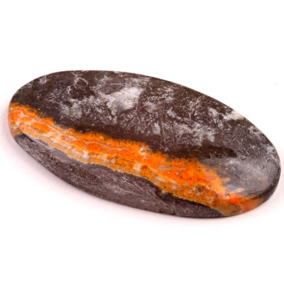 Kabošon Bumblebee Jasper č.1967 (50x25x5mm)