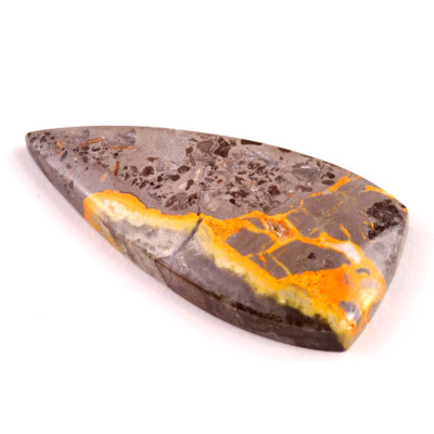 Kabošon Bumblebee Jasper č.5479 (44x22x6mm)