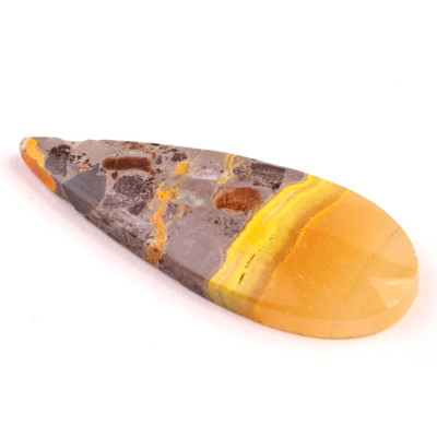 Kabošon Bumblebee Jasper č.5485 (46x18x5mm)
