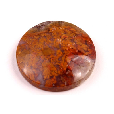 Exkluzivní kabošon Mechový Achát č.8381 (32x7mm)