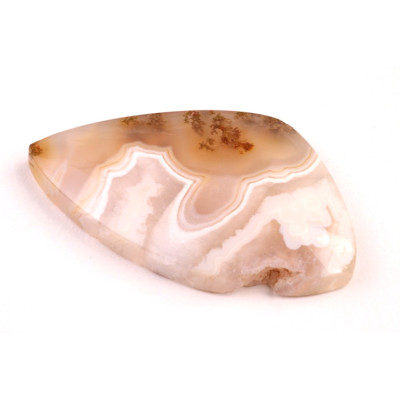 Exkluzivní kabošon Mechový Achát č.8382 (41x24x6mm)