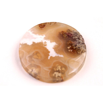 Exkluzivní kabošon Mechový Achát č.8388 (30x5mm)