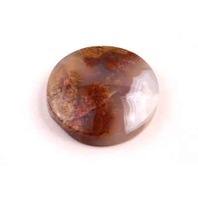 Exkluzivní kabošon Mechový Achát č.8390 (26x7mm)