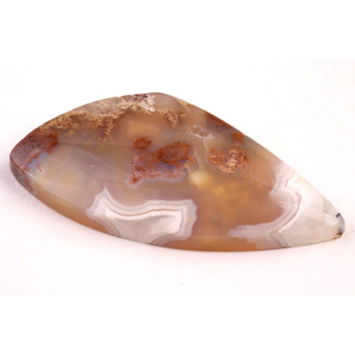 Exkluzivní kabošon Mechový Achát č.8391 (45x21x6mm)