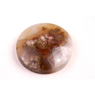 Exkluzivní kabošon Mechový Achát č.8393 (28x7mm)