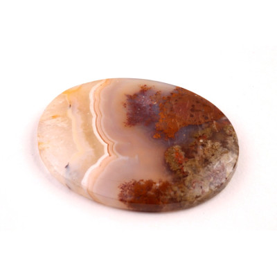 Exkluzivní kabošon Mechový Achát č.8398 (34x25x5mm)